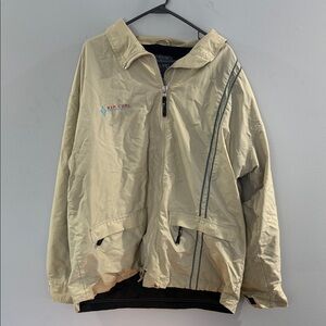 Rip Curl Beige Windbreaker with Blue Accents